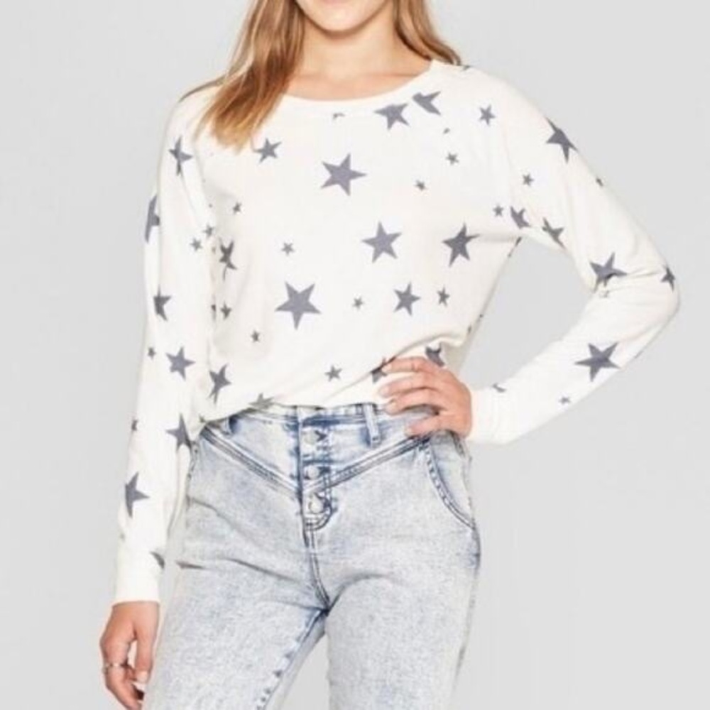 Grayson Threads Cream Star Print Top
